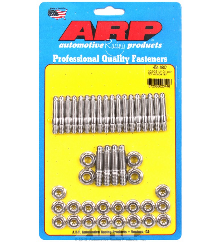 ARP Hardware - Ford 302/351W oil pan stud kit, w/side rail 