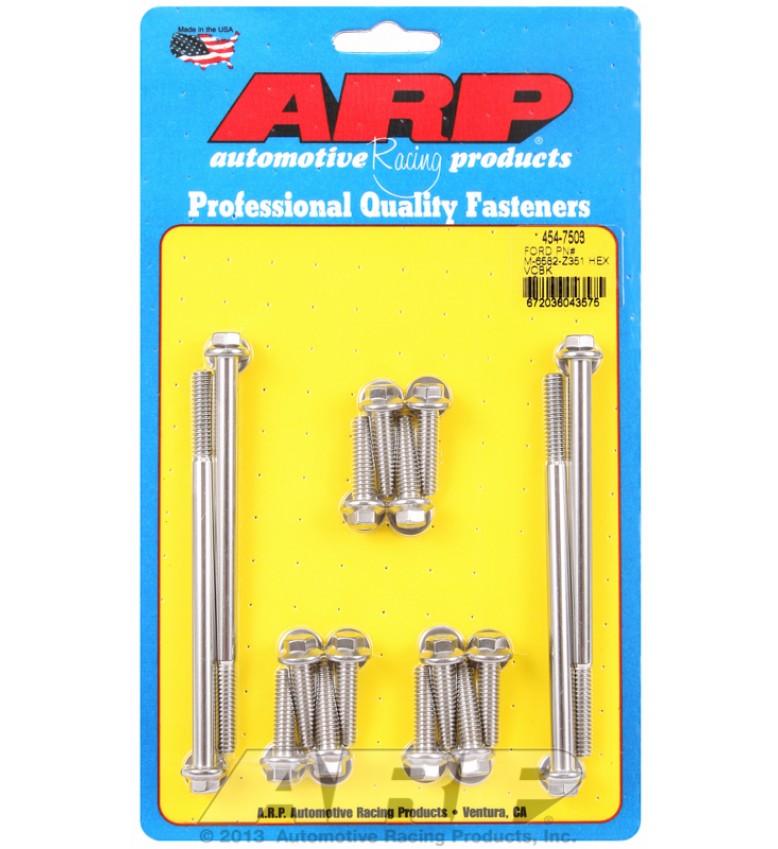 ARP Hardware - SB Ford PN# M-6582-Z351 hex valve cover bolt kit
