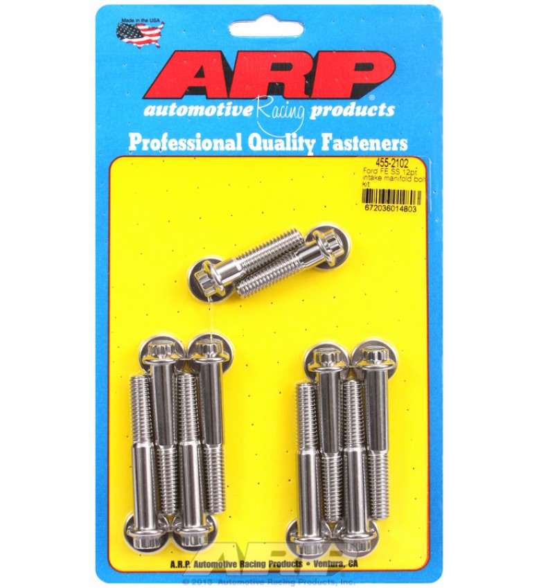 ARP Hardware - Ford FE SS 12pt intake manifold bolt kit