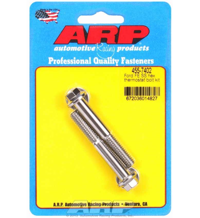 ARP Hardware - Ford FE SS hex thermostat bolt kit