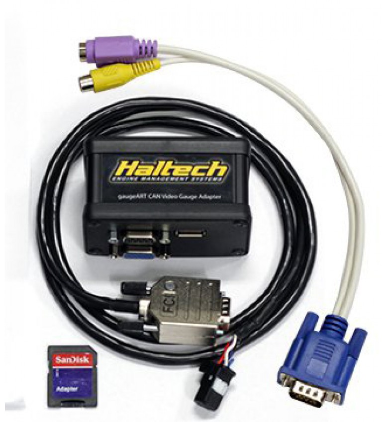 Haltech gaugeART CAN to VGA video Gauge Adapter - Suits Haltech Version 2 CAN bus protocol