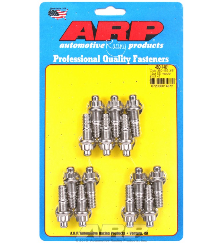 ARP Hardware - Olds 350-455 3/8" 12pt SS header stud kit