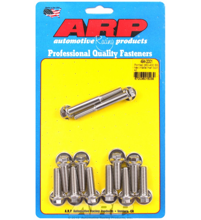 ARP Hardware - Pontiac 350-400 SS hex intake manifold bolt kit
