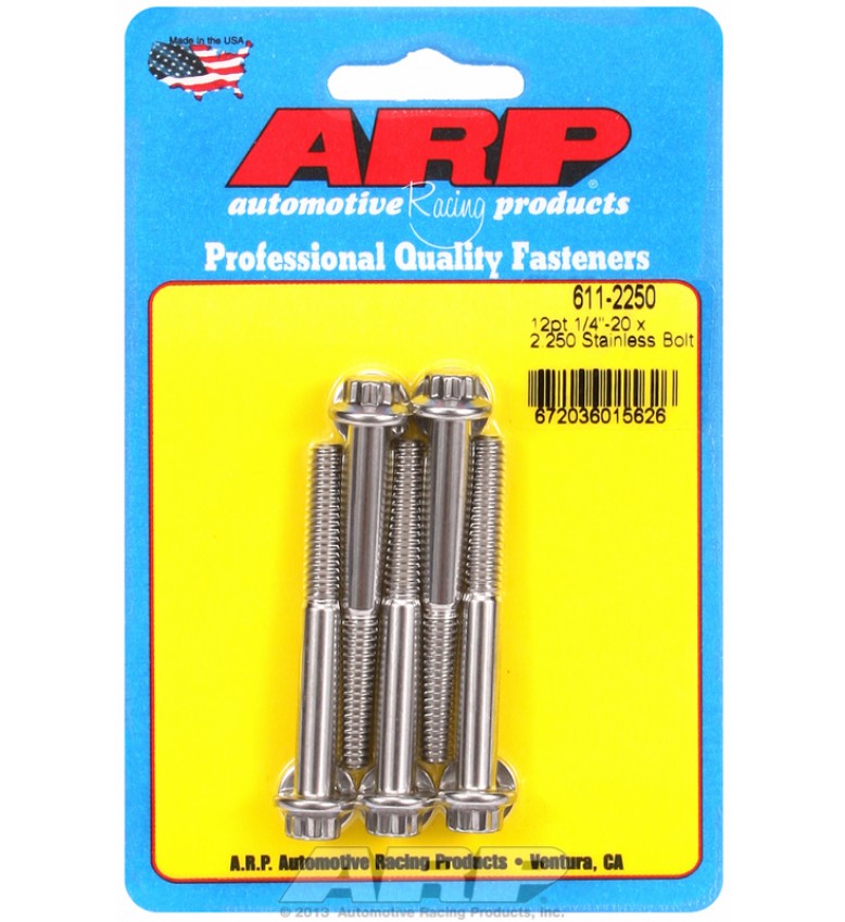 ARP Hardware - 1/4-20 x 2.250 12pt SS bolts