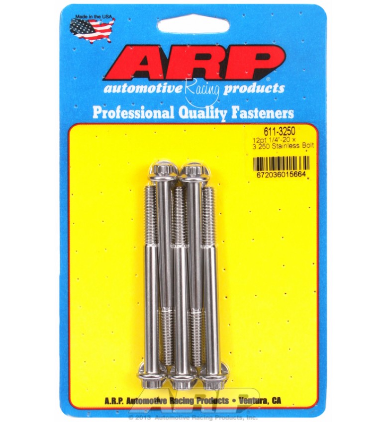 ARP Hardware - 1/4-20 x 3.250 12pt SS bolts