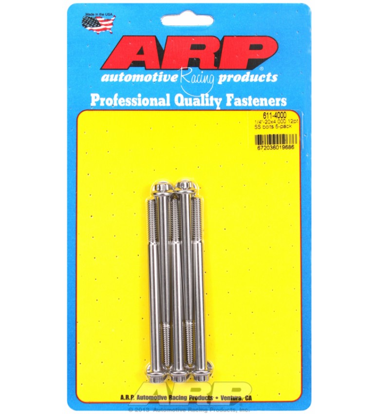 ARP Hardware - 1/4-20 x 4.000 12pt SS bolts