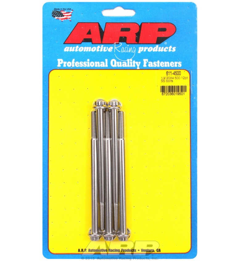 ARP Hardware - 1/4-20 x 4.500 12pt SS bolts