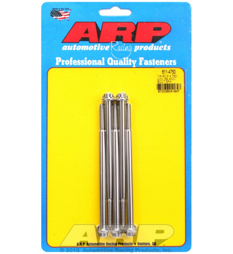 ARP Hardware - 1/4-20 x 4.750 12pt SS bolts