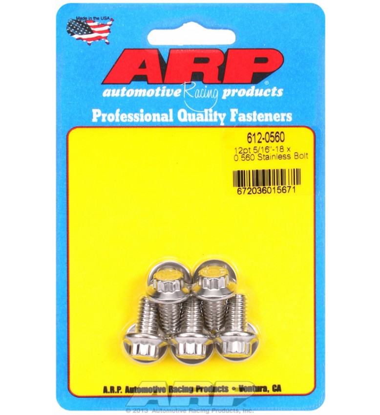 ARP Hardware - 5/16-18 x 0.560 12pt SS bolts