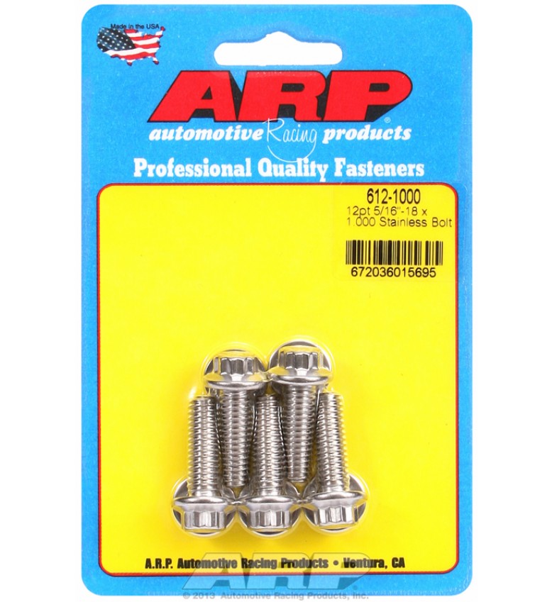 ARP Hardware - 5/16-18 x 1.000 12pt SS bolts