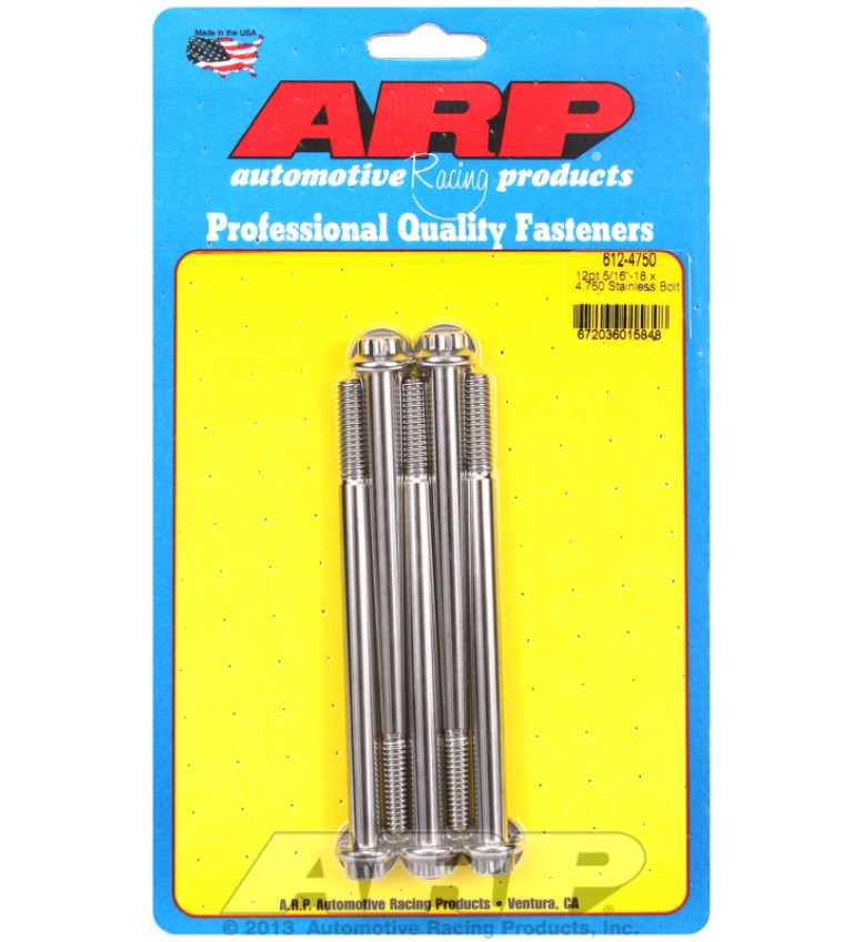 ARP Hardware - 5/16-18 x 4.750 12pt SS bolts