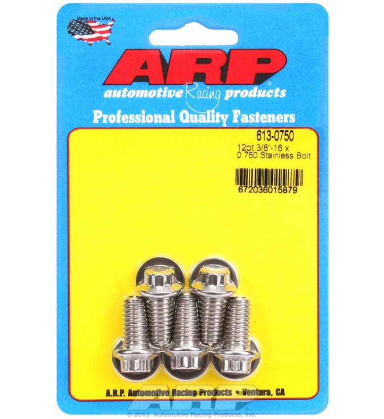 ARP Hardware - 3/8-16 x 0.750 12pt SS bolts