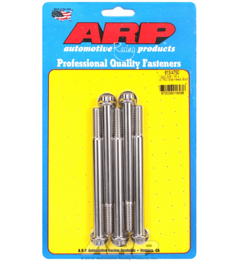 ARP Hardware - 3/8-16 x 4.750 12pt SS bolts