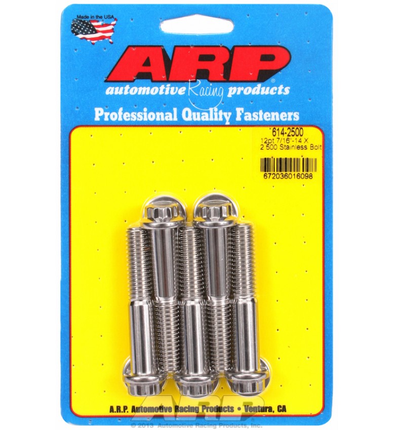 ARP Hardware - 7/16-14 X 2.500 12pt 1/2 wrenching SS bolts