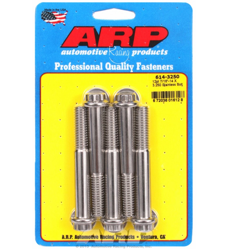 ARP Hardware - 7/16-14 X 3.250 12pt 1/2 wrenching SS bolts