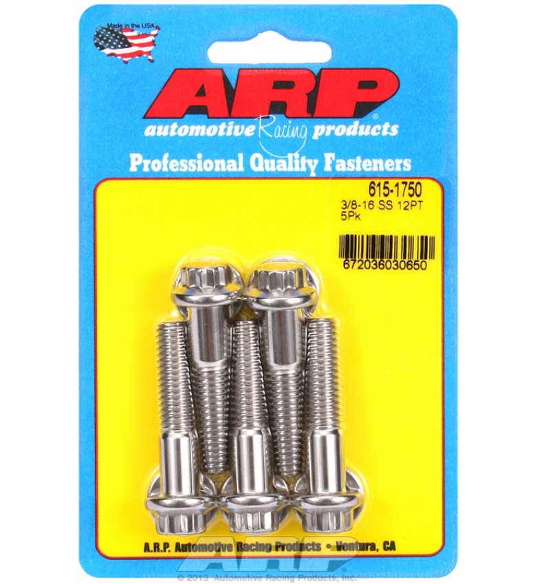 ARP Hardware - 3/8-16 x 1.750 12pt 7/16 wrenching SS bolts
