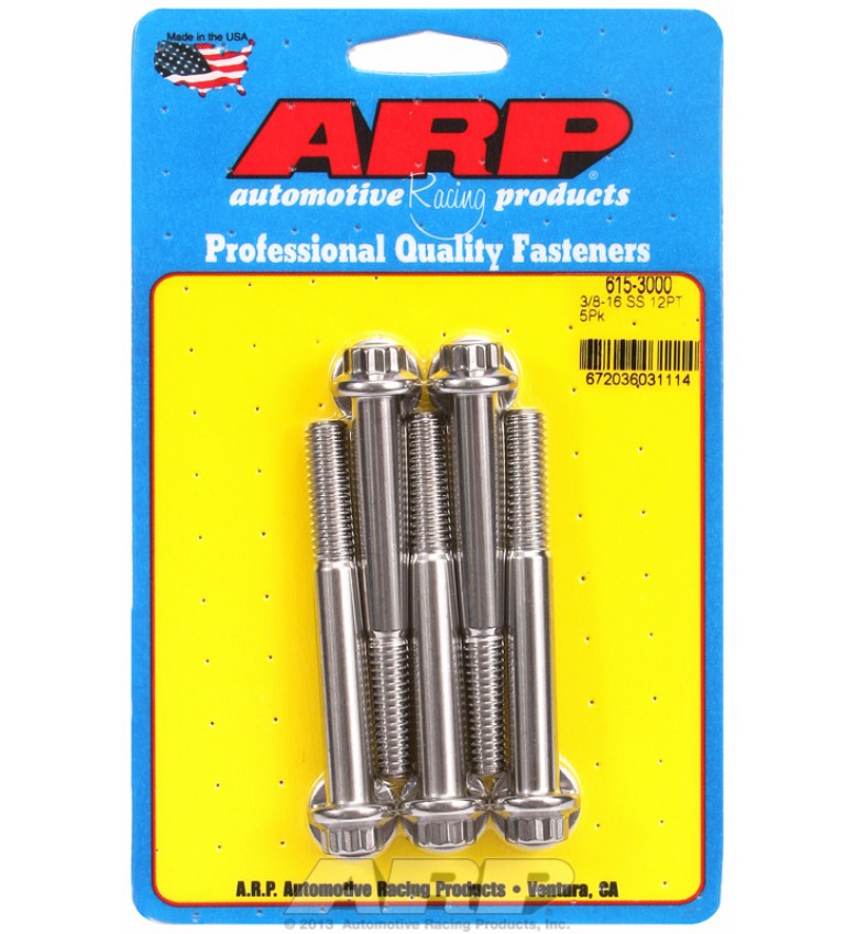 ARP Hardware - 3/8-16 x 3.000 12pt 7/16 wrenching SS bolts