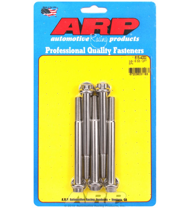 ARP Hardware - 3/8-16 x 4.000 12pt 7/16 wrenching SS bolts