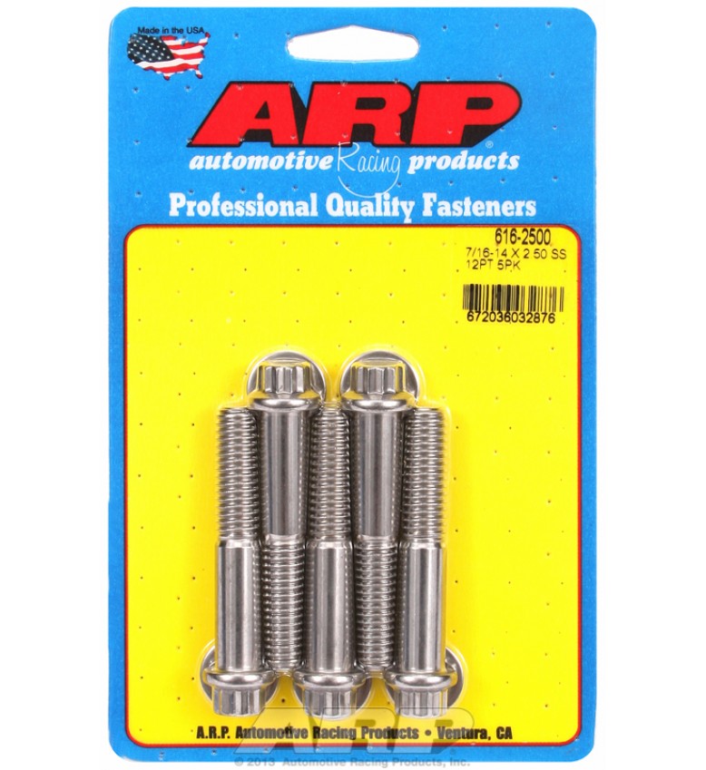 ARP Hardware - 7/16-14 X 2.500 12pt SS bolts