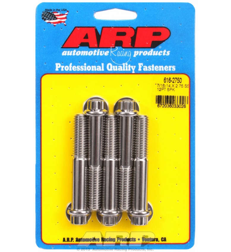 ARP Hardware - 7/16-14 X 2.750 12pt SS bolts