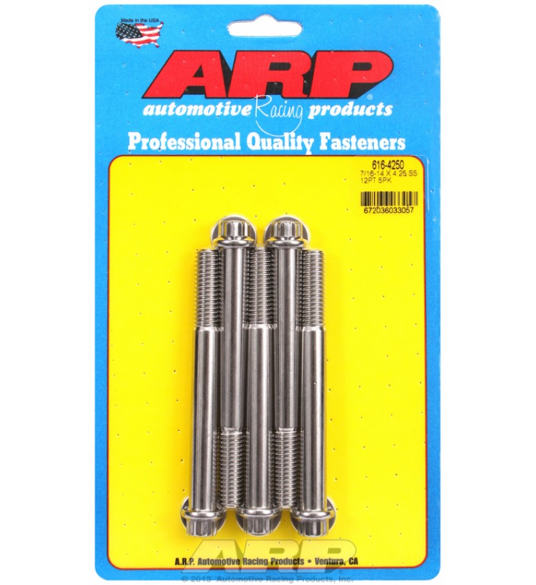 ARP Hardware - 7/16-14 X 4.250 12pt SS bolts
