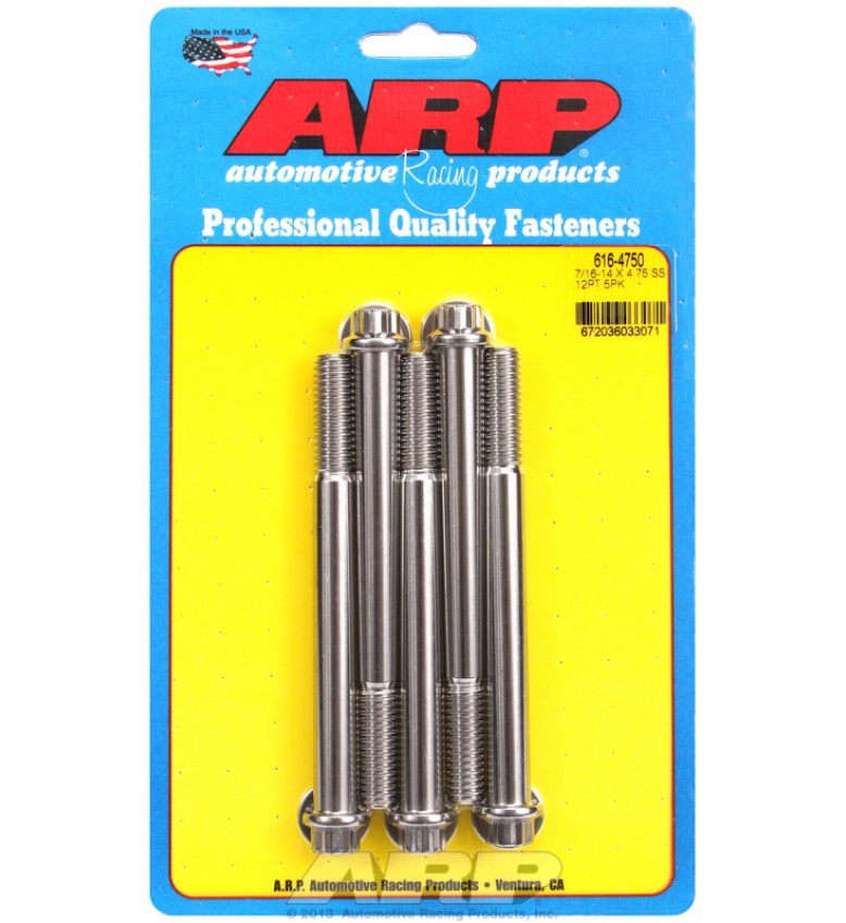 ARP Hardware - 7/16-14 X 4.750 12pt SS bolts