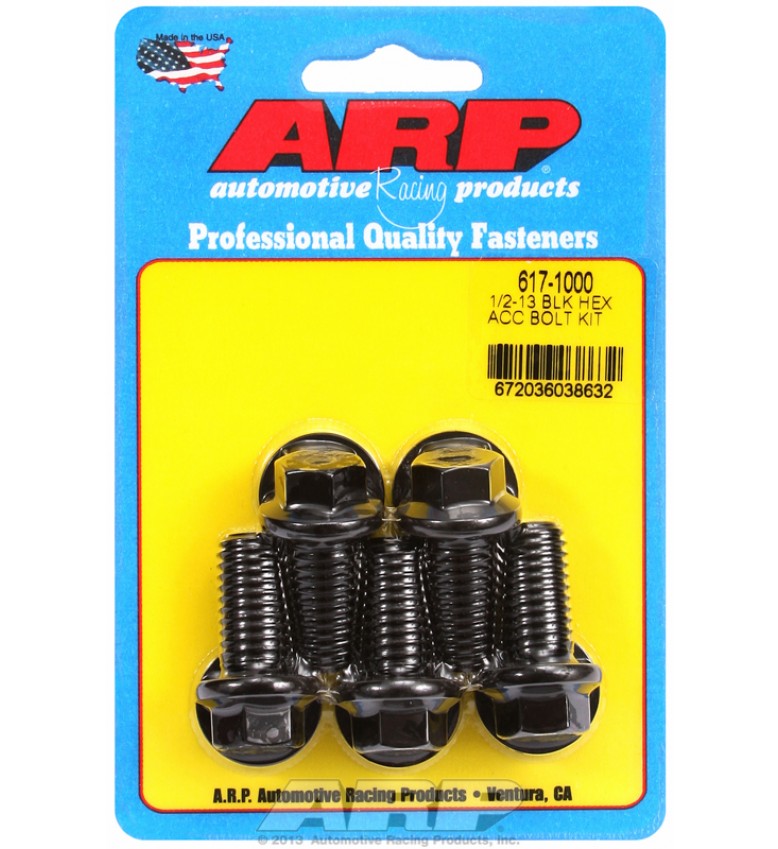 ARP Hardware - 1/2-13 x 1.000 hex black oxide bolts