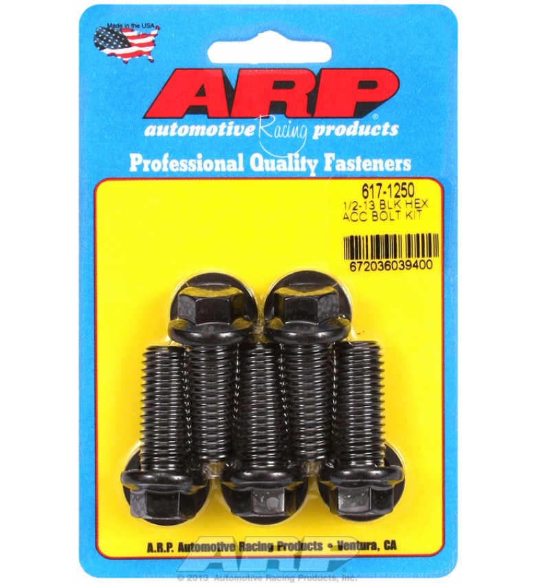 ARP Hardware - 1/2-13 x 1.250 hex black oxide bolts