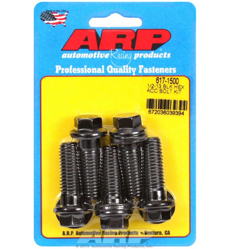 ARP Hardware - 1/2-13 x 1.500 hex black oxide bolts