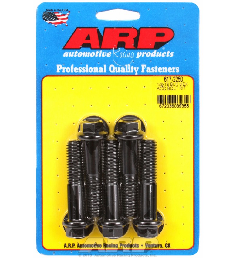 ARP Hardware - 1/2-13 x 2.250 hex black oxide bolts