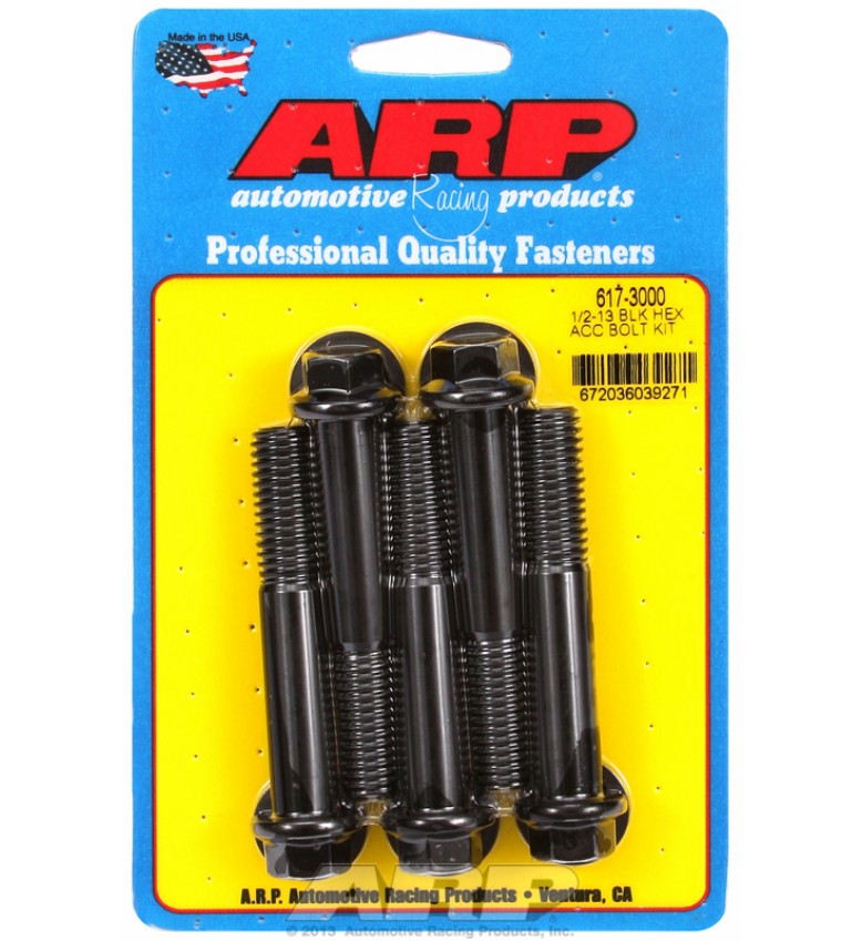 ARP Hardware - 1/2-13 x 3.000 hex black oxide bolts