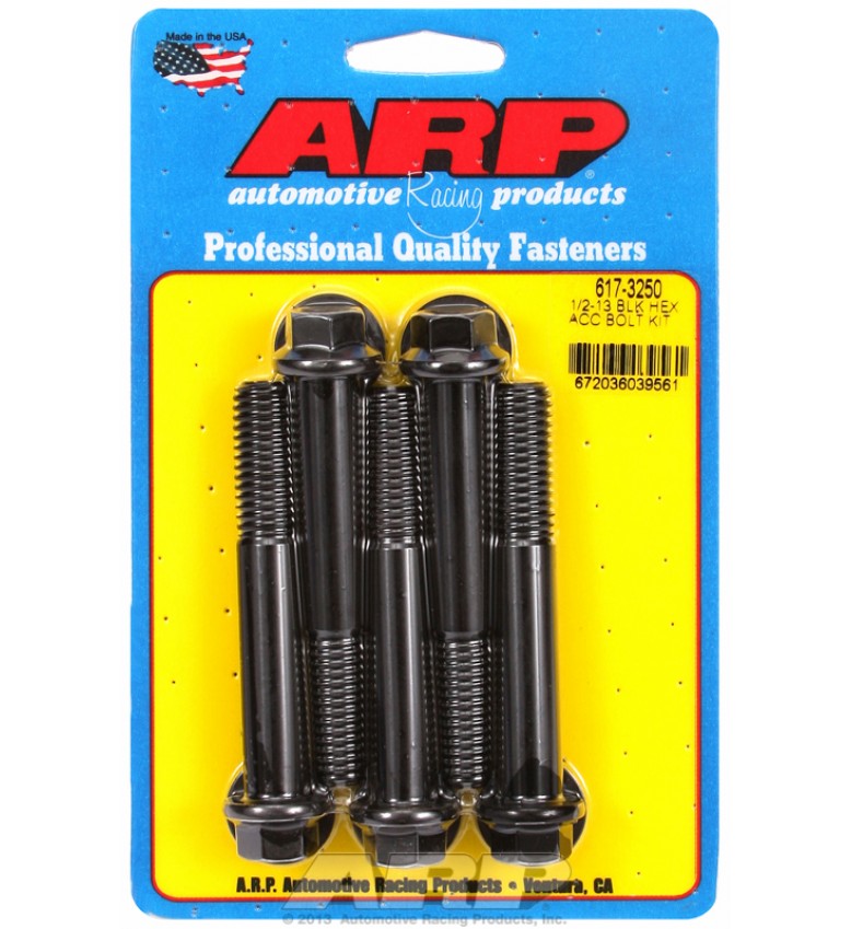 ARP Hardware - 1/2-13 x 3.250 hex black oxide bolts