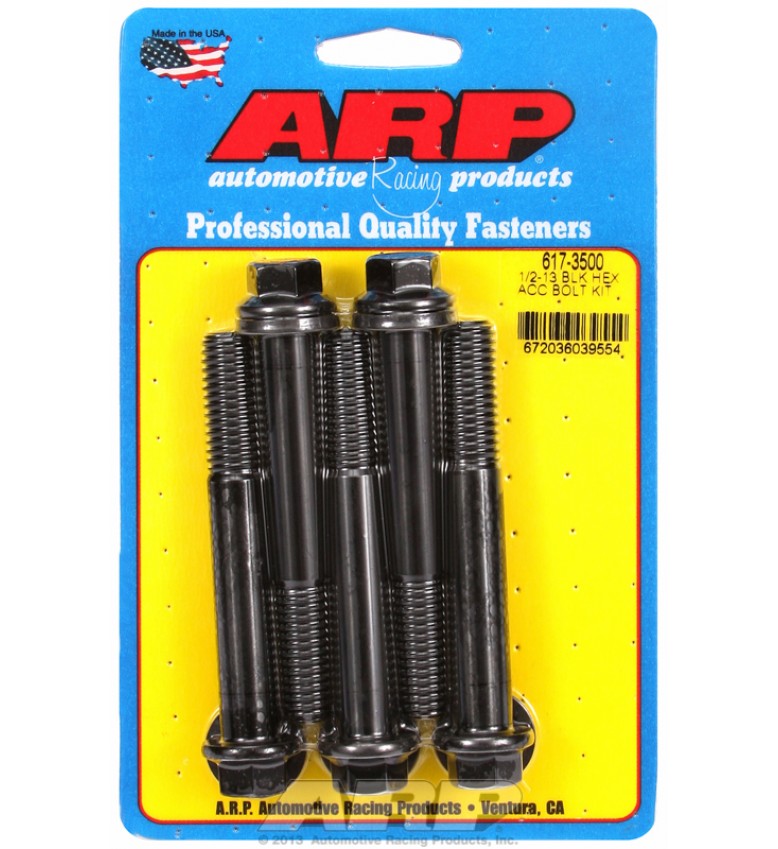 ARP Hardware - 1/2-13 x 3.500 hex black oxide bolts