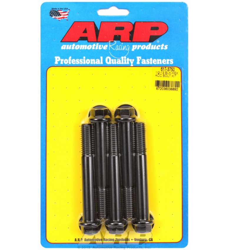ARP Hardware - 1/2-13 x 3.750 hex black oxide bolts