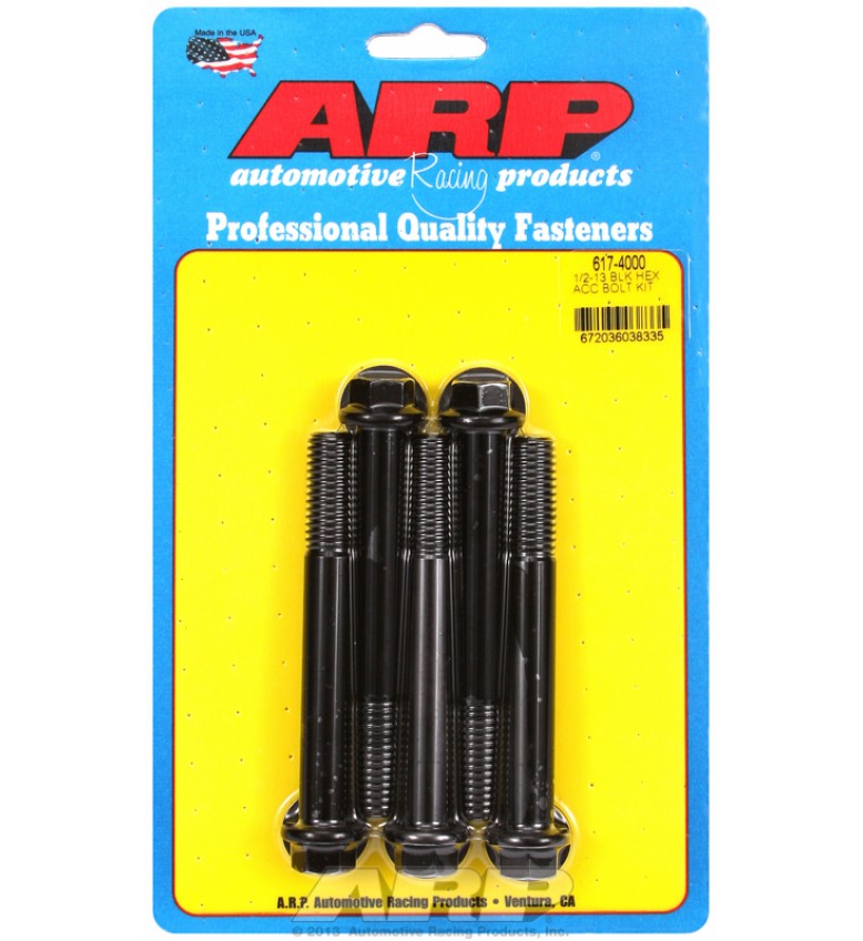ARP Hardware - 1/2-13 x 4.000 hex black oxide bolts
