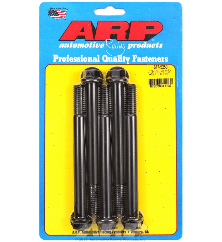 ARP Hardware - 1/2-13 x 5.250 hex black oxide bolts