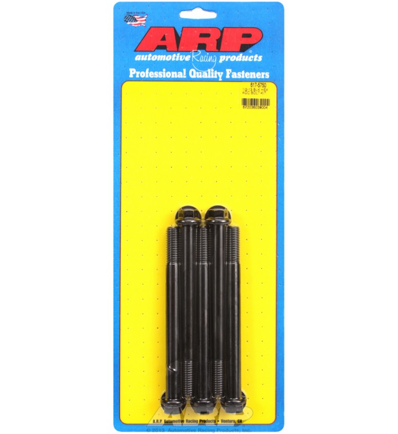 ARP Hardware - 1/2-13 x 5.750 hex black oxide bolts