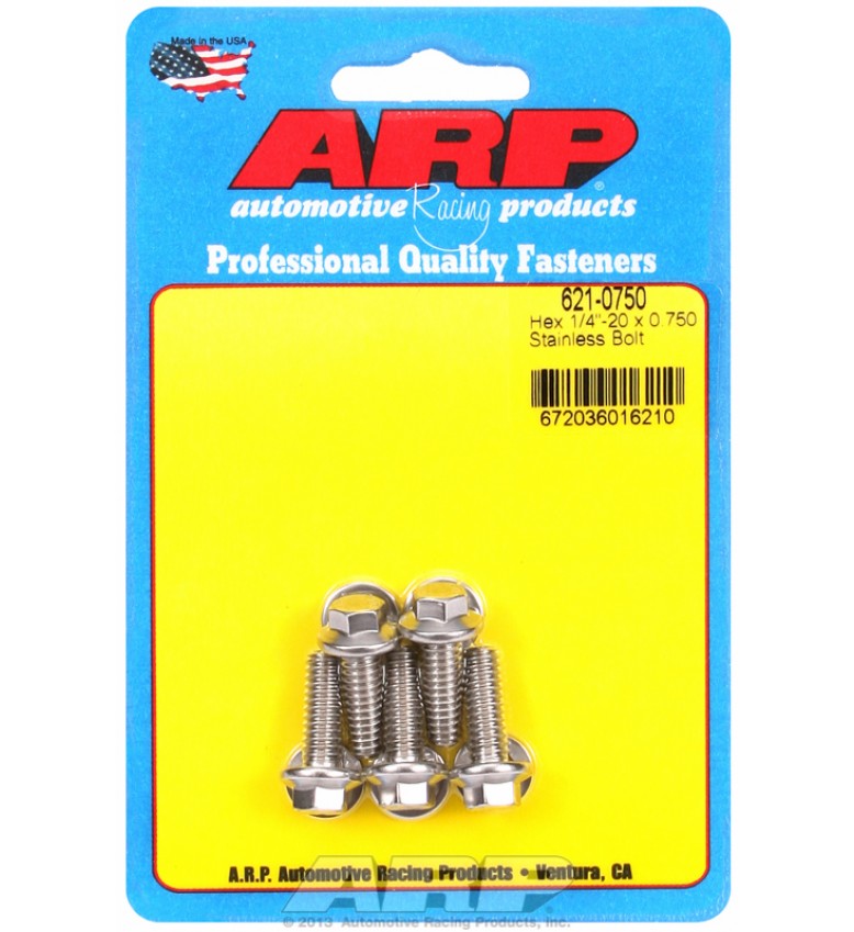 ARP Hardware - 1/4-20 x 0.750 hex SS bolts
