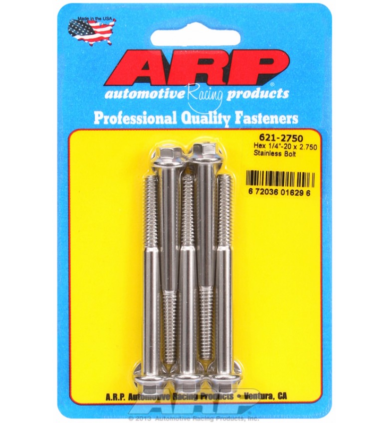 ARP Hardware - 1/4-20 x 2.750 hex SS bolts