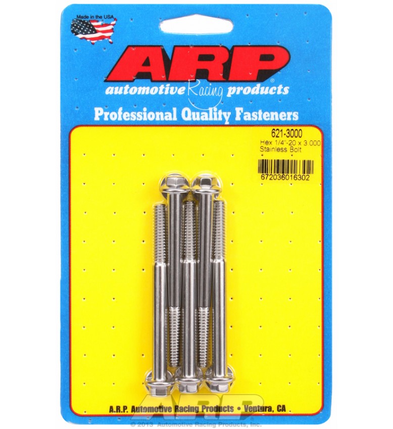 ARP Hardware - 1/4-20 x 3.000 hex SS bolts