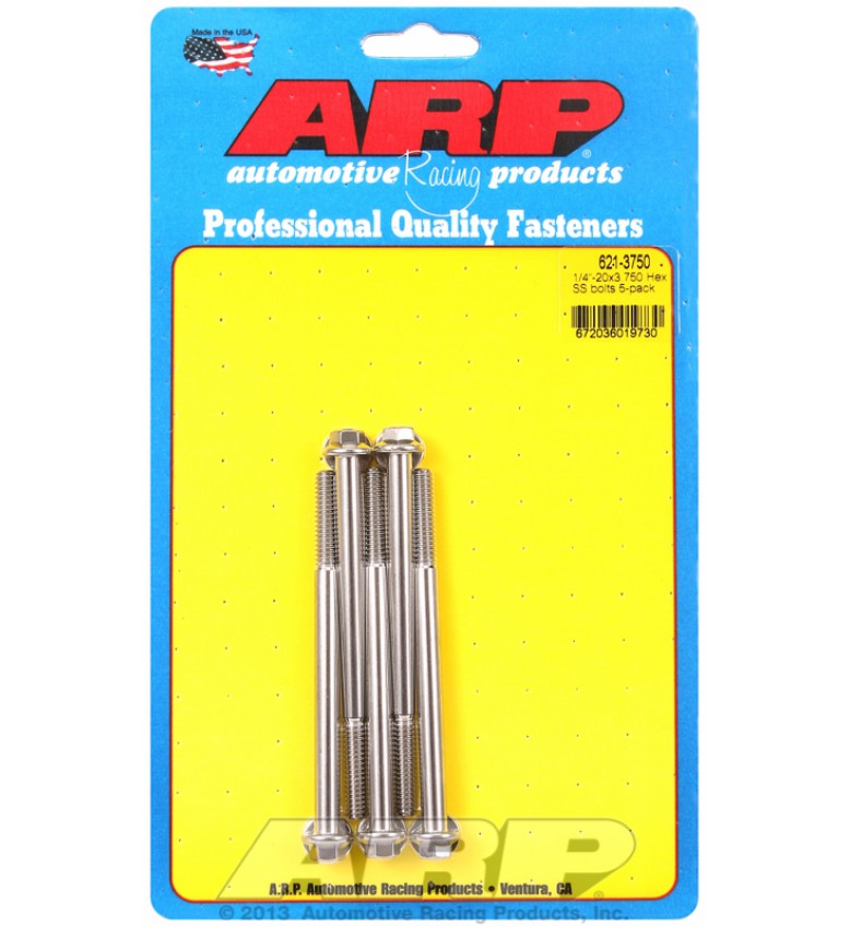 ARP Hardware - 1/4-20 x 3.750 hex SS bolts