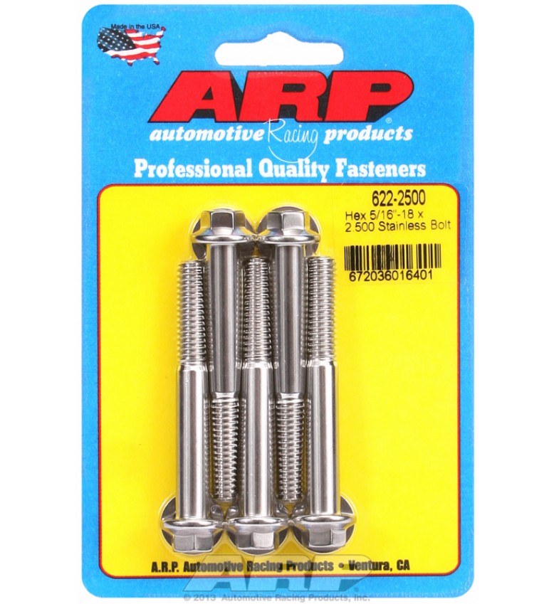 ARP Hardware - 5/16-18 x 2.500 hex SS bolts