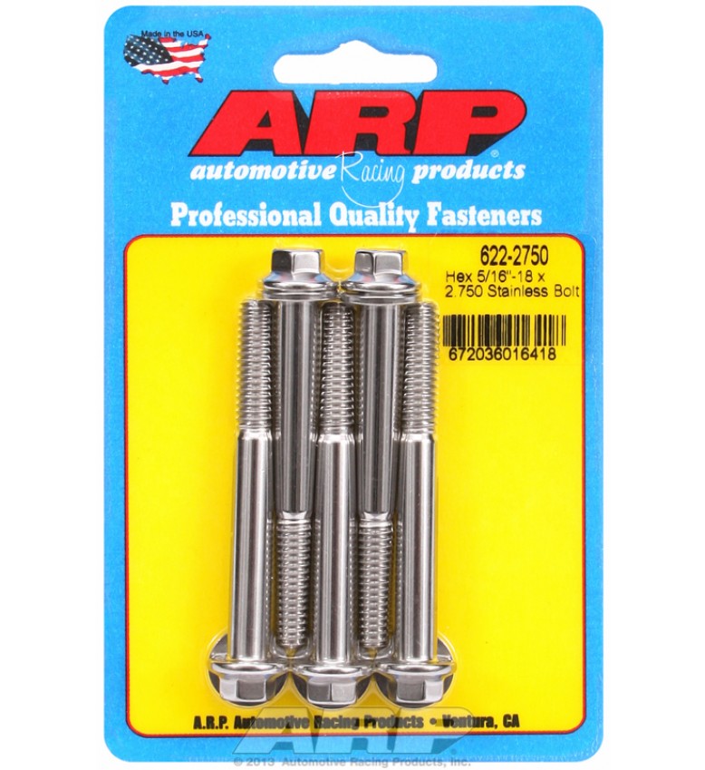 ARP Hardware - 5/16-18 x 2.750 hex SS bolts