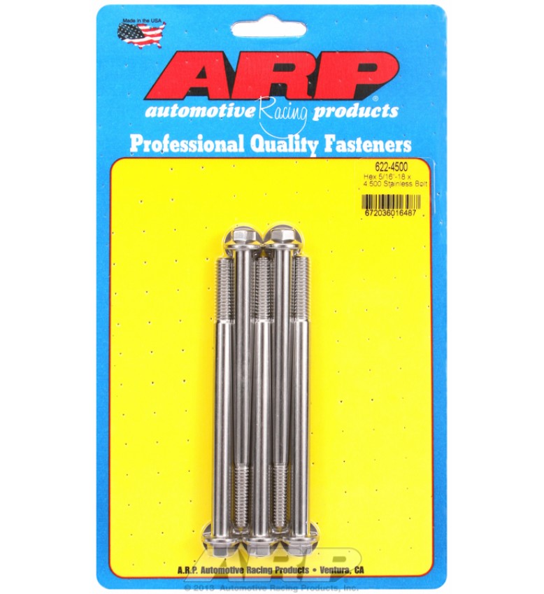 ARP Hardware - 5/16-18 x 4.500 hex SS bolts