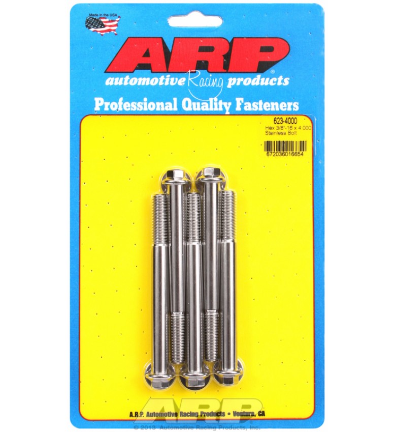 ARP Hardware - 3/8-16 x 4.000 hex SS bolts