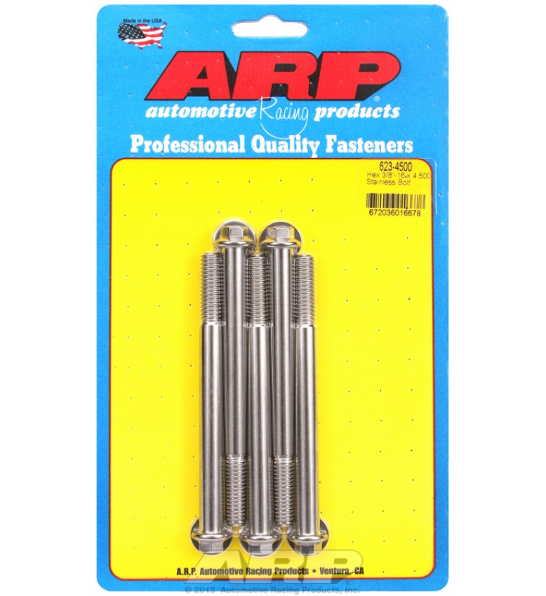 ARP Hardware - 3/8-16 x 4.500 hex SS bolts