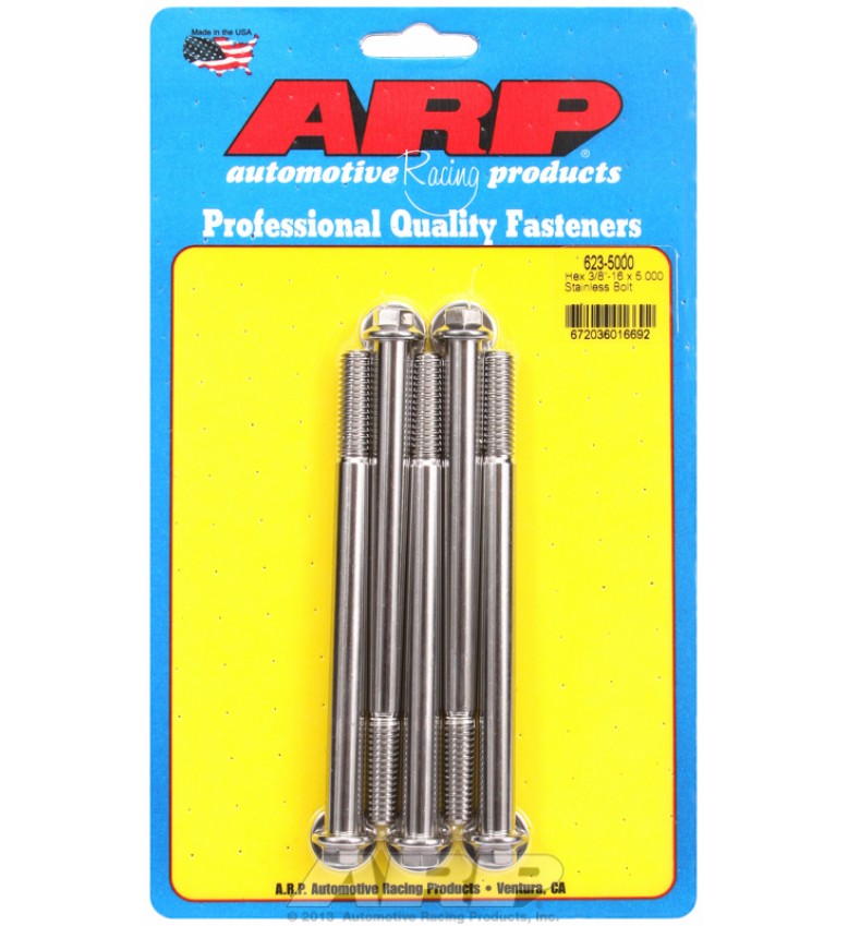 ARP Hardware - 3/8-16 x 5.000 hex SS bolts