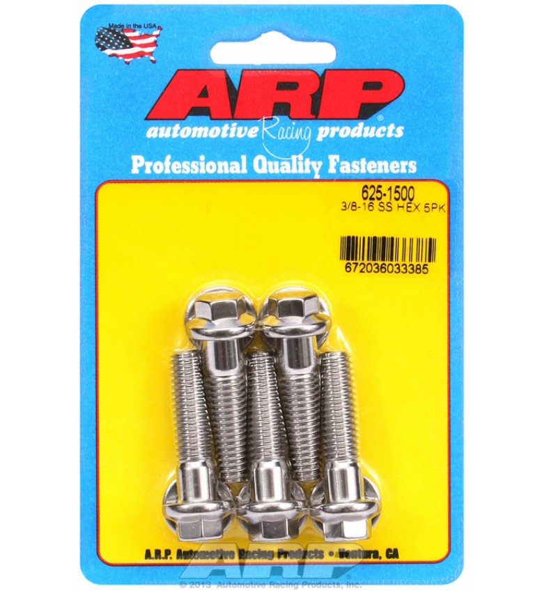 ARP Hardware - 3/8-16 x 1.500 hex 7/16 wrenching SS bolts