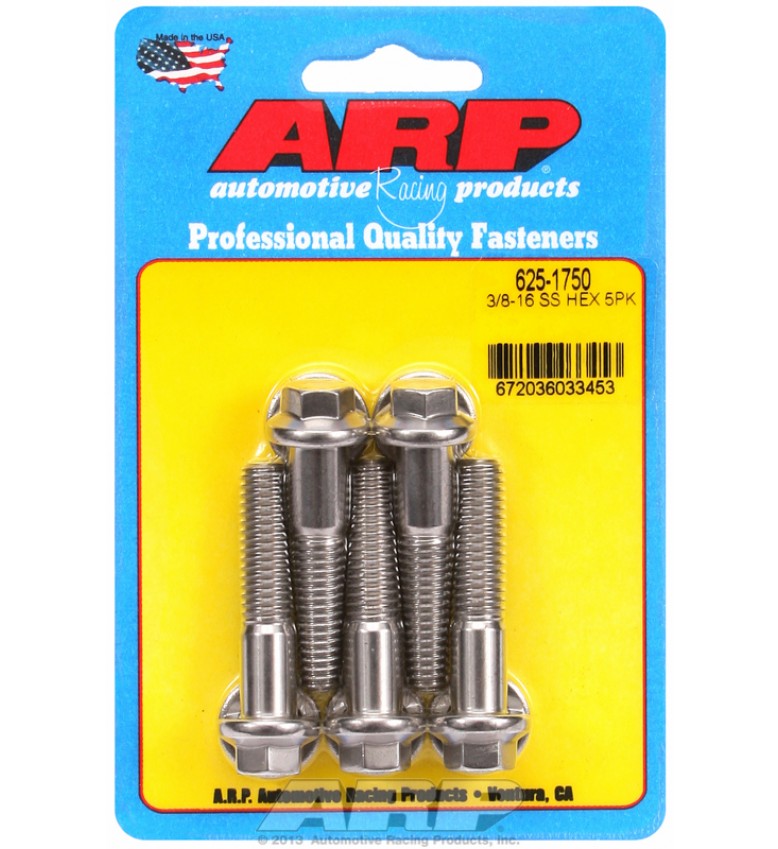 ARP Hardware - 3/8-16 x 1.750 hex 7/16 wrenching SS bolts