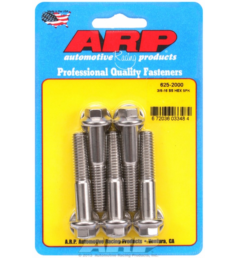 ARP Hardware - 3/8-16 x 2.000 hex 7/16 wrenching SS bolts